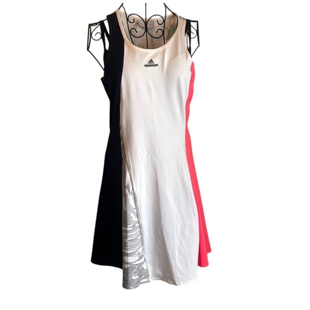 Adidas by Stella McCartney Womens Colorblock A Line Dress Multicolor - Picture 4 of 8